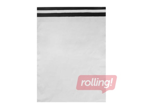 Ümbrikud - kilekotid saadetistele LDPE, 19x25.5 + 5cm, 50 mikronit, 100 tk.