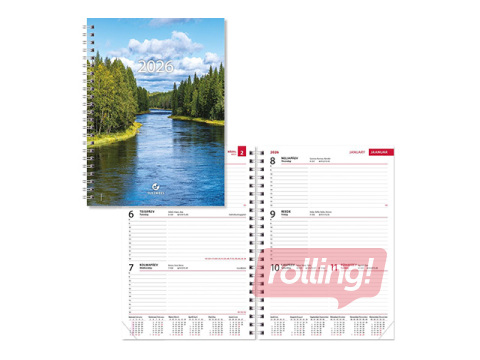 Boss Nädal A5 Horisontaal, spiraalköites SISU