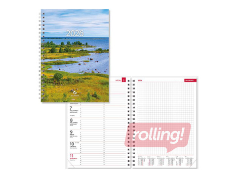 Boss Nädal A5 universaal, spiraalköide, SISU