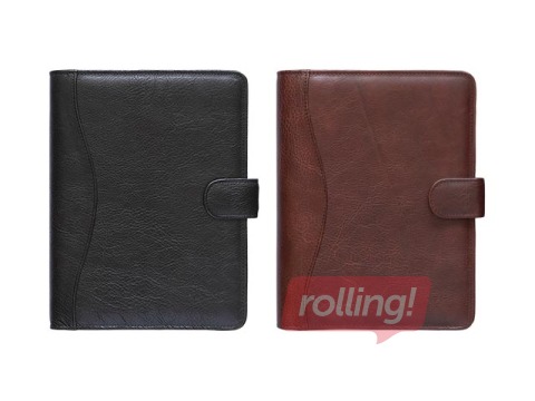 Manager-A5 (70mm) PÄEV, täisnahk, kõik kaanevärvid, helepruun