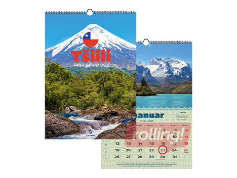 Reisikalender 2025 NEPAL, 297x420mm, aasaga spiraalköide
