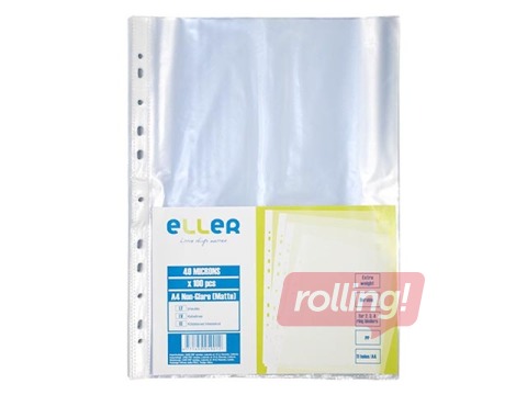 Pockets for documents Eller, A4, glossy, 40 mic., 100 pcs.