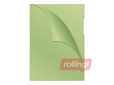 Plastic folder Q-Connect,  A4, 120 mic., matted, green, 100 pcs.