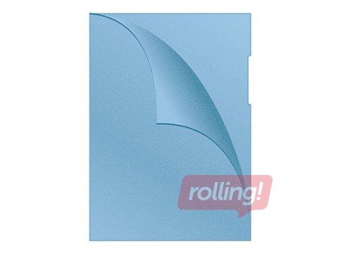 Plastic folder Q-Connect,  A4, 120 mic., matted, blue, 100 pcs.