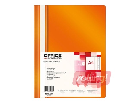 Aruandefail Office Products, A4, oranž