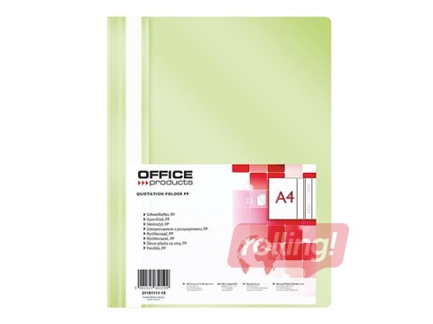 Report file Office Products, A4, light green