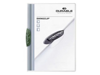Папка с зеленым клипом Durable Swingclip, A4
