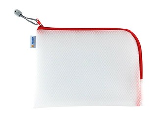 Kileümbrik – suletav Herma, A5, läbipaistev, punanase zip lukuga