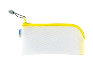 Kileümbrik – suletav Herma, 23x11 cm, läbipaistev, kollase zip lukuga