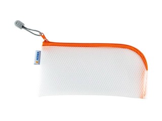 Kileümbrik – suletav Herma, 23x11 cm, läbipaistev, oranži zip lukuga