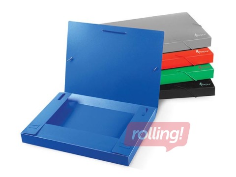 Mapp nurgakummiga Forpus A4, PP, 30 mm, sinine