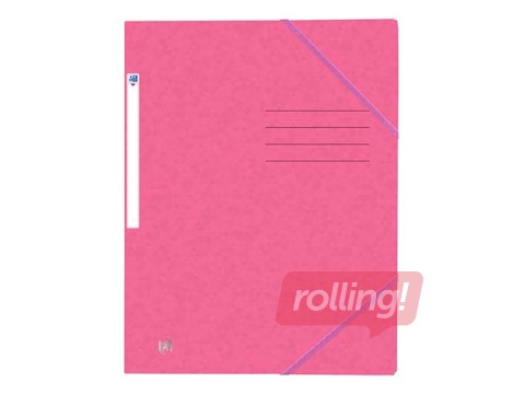 SALE 3-klapiline kaust Oxford, kartong,roosa