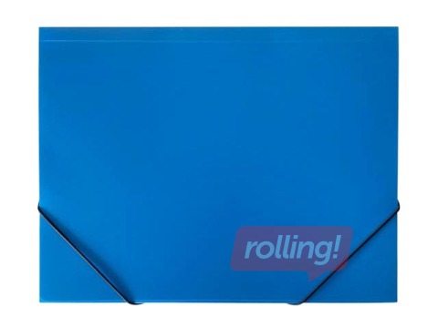 Kummiga mapp Multi-S, A4, 1,9 сm, plastik, sinine