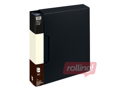  Mapp karbis 80 taskuga Grand, A4, must