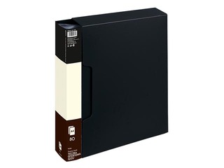  Mapp karbis 80 taskuga Grand, A4, must
