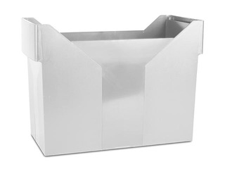 Box for suspension files Donau, plastic, white
