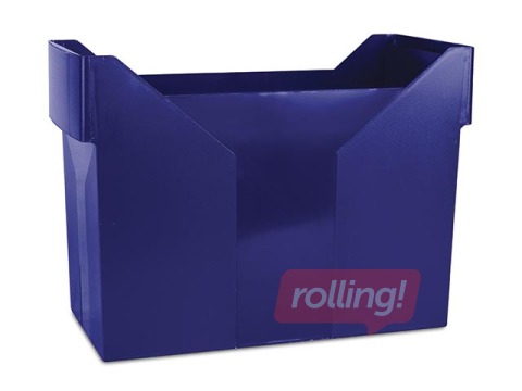 Box for suspension files Donau, plastic, dark blue
