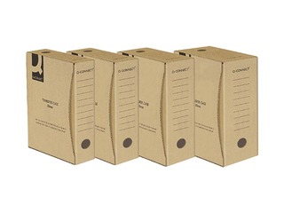 Архивная коробка, A4, 8 см, картонная, коричневая