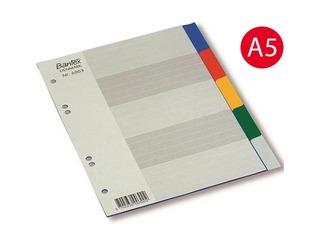 Dokumendijaoturid Bantex Strong Line, PP, A5, 5 osa