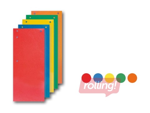 Dokumentide eraldajad SM·LT, kartong, 110 x 235 mm, 100 tk, erinevad värvid