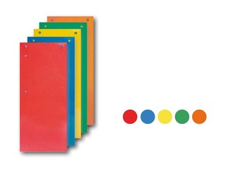 Dokumentide eraldajad SM·LT, kartong, 110 x 235 mm, 100 tk, erinevad värvid
