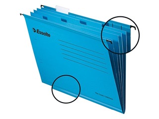 Подвесная папка с 4 разделителями Esselte Pendaflex Standart , A4,синяя, 10 шт.