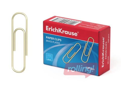 Kirjaklambrid ErichKrause 28mm, 100 tk.