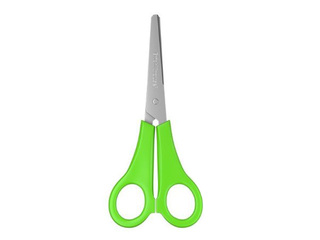 Laste käärid ErichKrause, JOY, vasakukäelistele, neoonrohelised, 13.5cm