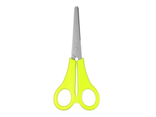 Laste käärid ErichKrause, JOY, vasakukäelistele, neoonkollased, 13.5cm