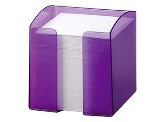 Märkmepaberi karp Durable Trend, 10x10.5x10 cm, sisaldab märkmepaberit 800 lehte, plastik, läbipaistev lilla