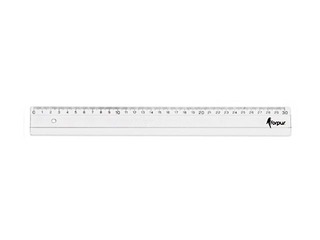 Plastikust joonlaud Forpus, läbipaistev, 30cm