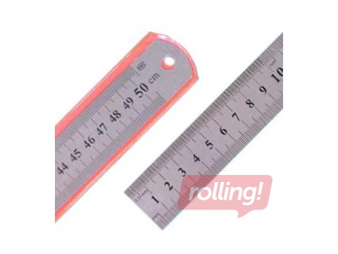 Lineāls 50 cm, metāla