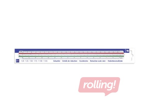 Ruler reduction scale Staedtler Mars 561, 30 cm, scale:1:20:25:50:75:100:125