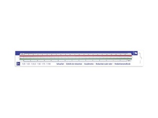 Ruler reduction scale Staedtler Mars 561, 30 cm, scale:1:20:25:33,3:50:75:100