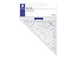 Ruler - triangle with grip Staedtler Mars 568, 22 cm