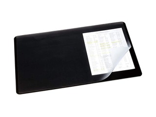 Lauamatt Durable 53 x 40 cm läbipaistva kilega, servaga, must