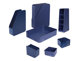 SALE Compact desktop office set Concorde Lucky Eco, blue