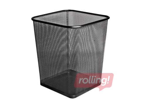 Paberikorv Forofis, metallist, must, 28x28x32cm, 25l