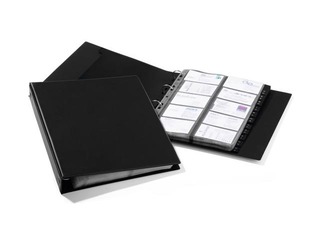 Visiitkaardi kaaned Durable Visifix, must, A4, 400 kaardile