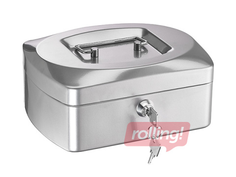 Sularahakarp Alco, metallist, hõbedane, 205x85x160mm