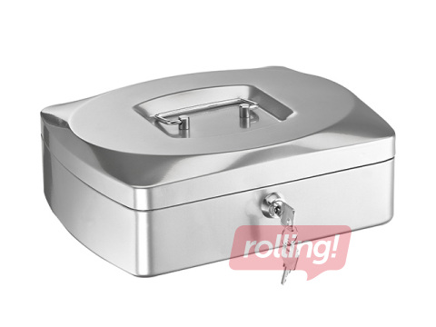 Sularahakarp Alco, metallist, hõbedane, 255x90x200mm