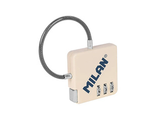 Koodiga võtmelukk, beež, 6.5x6.8x0.9cm