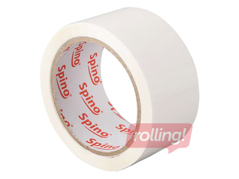 Pakketeip, valge, akrüül, 48mm х 66m, 25q/m²
