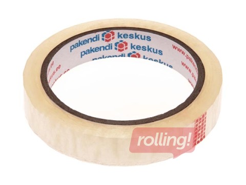 Kleeplint 18mm x 66m, läbipaistev, läbimõõt 76mm 