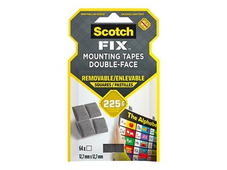 Kahepoolsed vahtteibi padjad 3M Scotch, 12.7x12.7mm, eemaldatav
