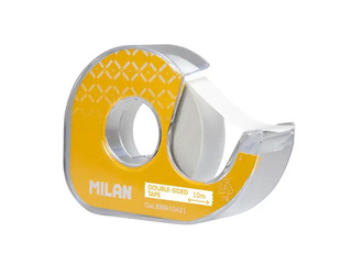 Kahepoolne kleeplint hoidikuga Milan, läbipaistev, 15mm x 10m