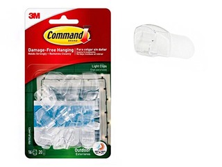 Command indoor Round Cord Clips, clear