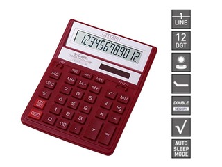 Kalkulaator Citizen SDC-888 XRD, punane