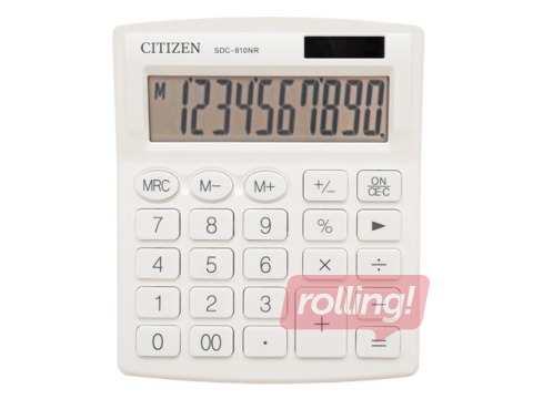 Kalkulaator Citizen SDC-810NRWHE, valge