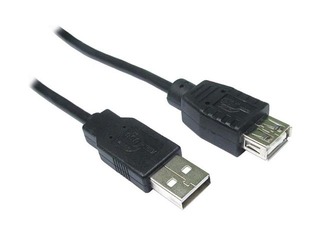 USB 2.0 Pikenduskaabel, Tüüp A-A, F-M, 3.0m